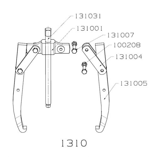 EXTRACTOR FORZA 2 PATAS 300X310